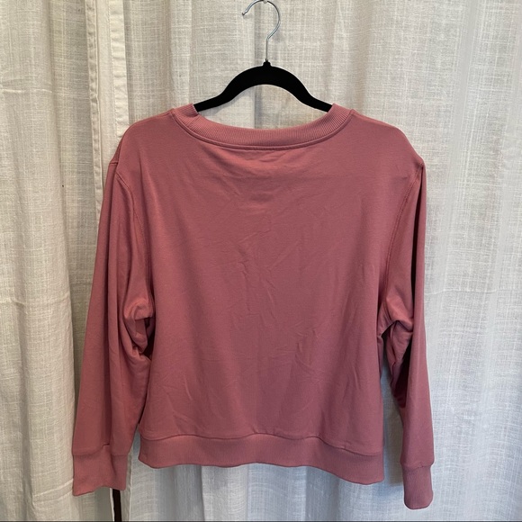 LAST CHANCE Banana Republic Sweatshirt French Terry Medium Petite - Picture 7 of 7